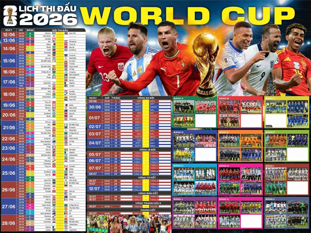 World Cup 2026 | Lịch thi đấu, Thể thức mới và Cơ hội vàng cho các đội tuyển | Thể thao OK9 5 World Cup 2026 | Lịch thi đấu, Thể thức mới và Cơ hội vàng cho các đội tuyển | Thể thao OK9